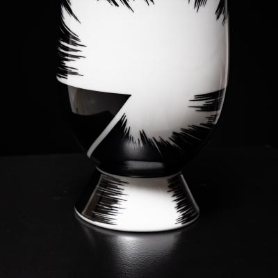 Black Lidded Vase No 36 by Alessandro Mendini for Alessi Germany 1992