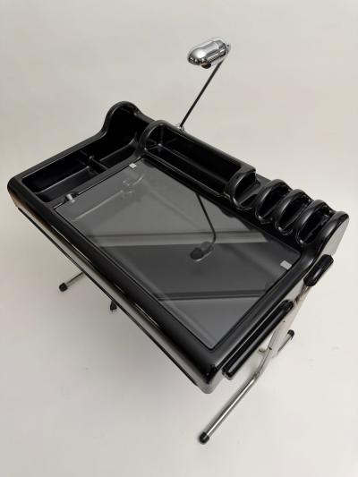 Black Orix Desk by Vittorio Parigi Nani Prina for Molteni Italy 1970s