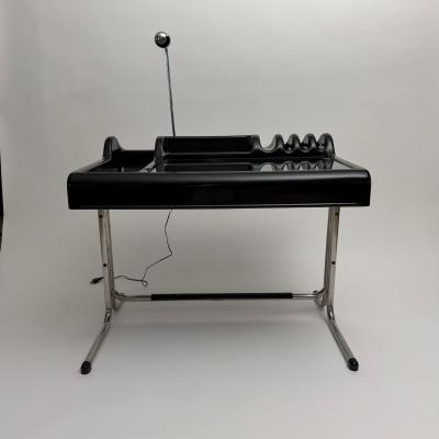 Black Orix Desk by Vittorio Parigi Nani Prina for Molteni Italy 1970s