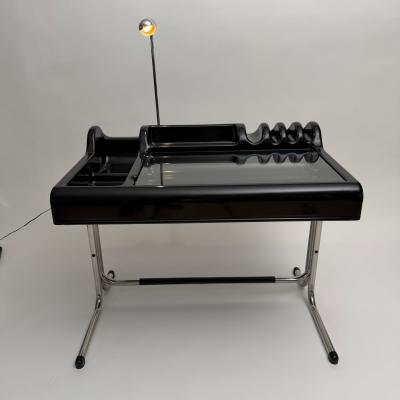 Black Orix Desk by Vittorio Parigi Nani Prina for Molteni Italy 1970s