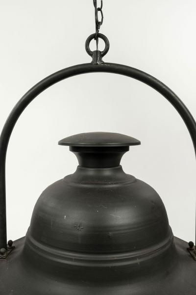 Black Painted Hexagonal Street Lantern