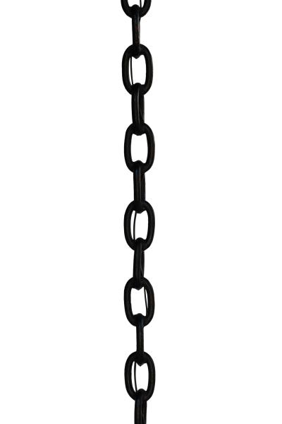 Black Painted Iron Chain Link Floor Lamp On Horseshoe Base French Circa 1900