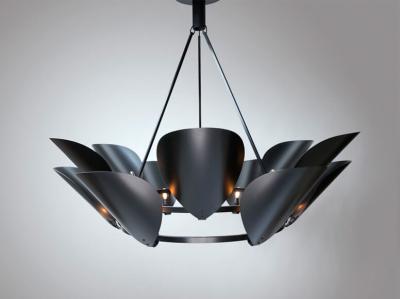 Black Petal Chandelier