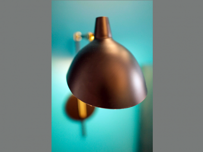 Black Powder Coated Metal Sconce