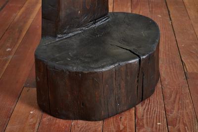 Black Primitive Log chair