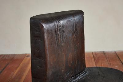 Black Primitive Log chair