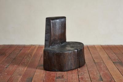 Black Primitive Log chair