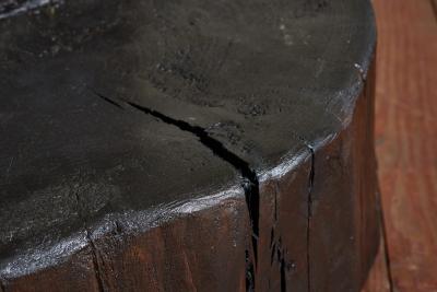 Black Primitive Log chair