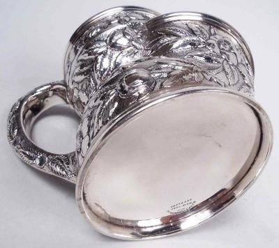 Black Starr Frost American Repousse Sterling Silver Shaving Mug