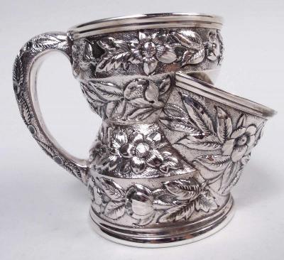 Black Starr Frost American Repousse Sterling Silver Shaving Mug