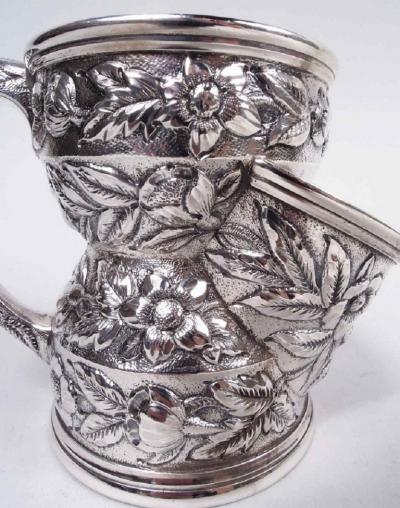 Black Starr Frost American Repousse Sterling Silver Shaving Mug