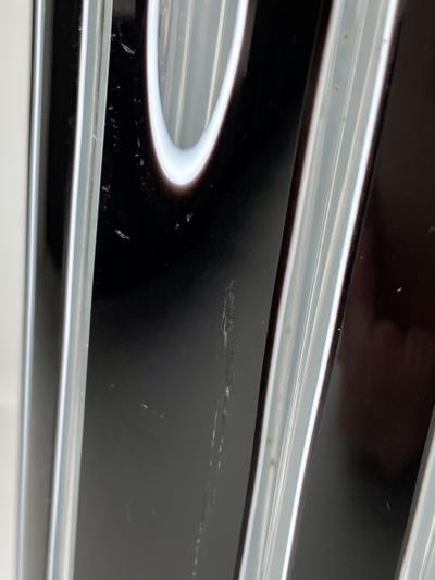 Black and White Glass Vase