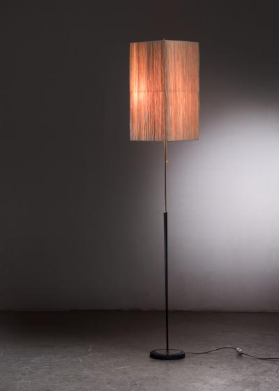 Black lacquered metal floor lamp Austria