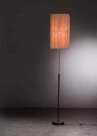 Black lacquered metal floor lamp Austria
