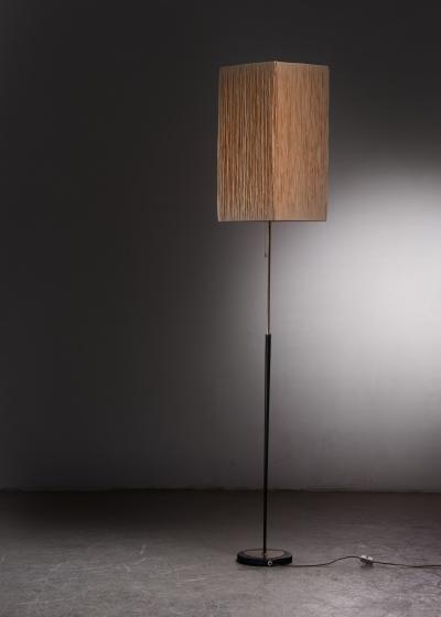Black lacquered metal floor lamp Austria