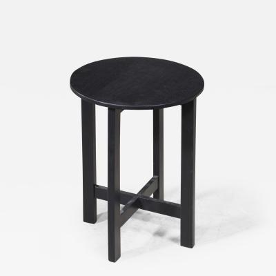 Black wooden side table or stool Germany 1920s