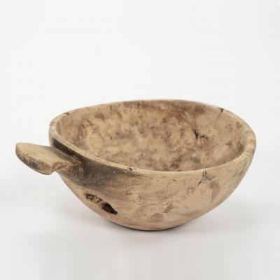 Bleached Swedish Lapland Ale Bowl with Handle