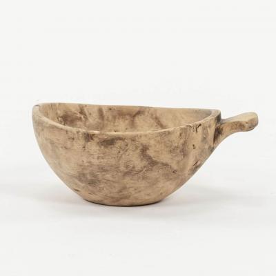 Bleached Swedish Lapland Ale Bowl with Handle