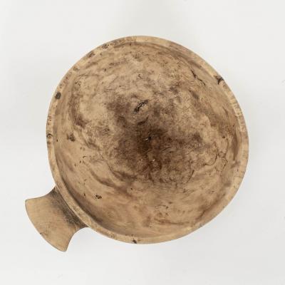 Bleached Swedish Lapland Ale Bowl with Handle