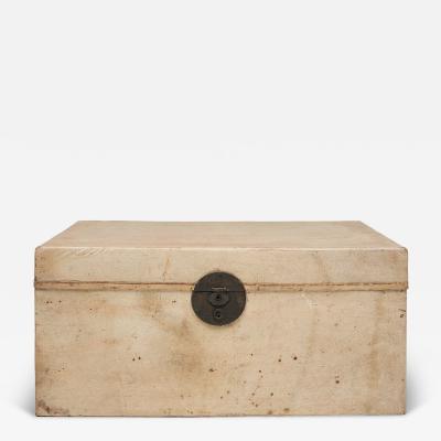Blonde Hide Storage Trunk