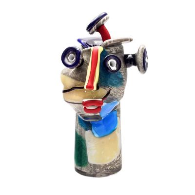 Blown Glass head sculpture by Christoph Kiefhaber