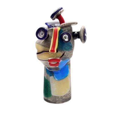 Blown Glass head sculpture by Christoph Kiefhaber