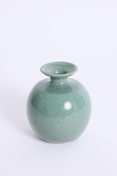 Blue Ceramic Vase by Muguette Rivillon b 1933 