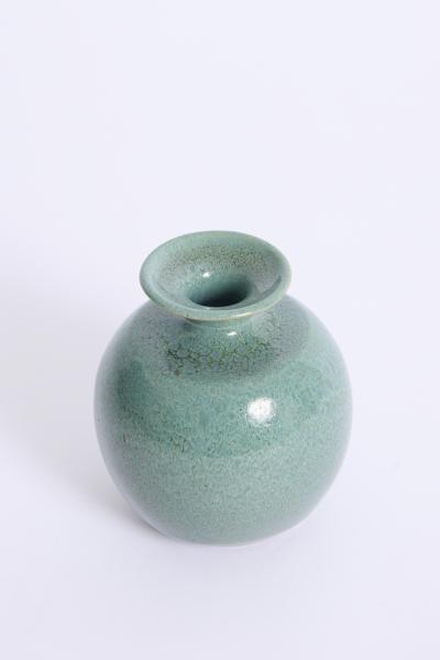 Blue Ceramic Vase by Muguette Rivillon b 1933 