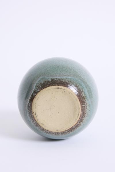 Blue Ceramic Vase by Muguette Rivillon b 1933 