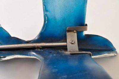 Blue Glass Seagull Sculptures from the Movenpick Hotel in Zurick