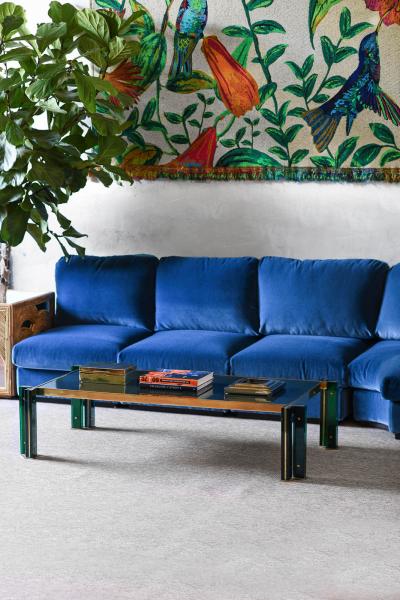 Blue LB modular sofa