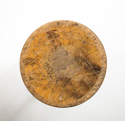 Blue Metal Barstool United States 20th C