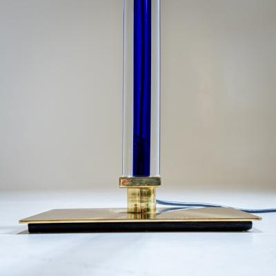 Blue Murano Glass Floor Lamp Tolboi by Venini Italy