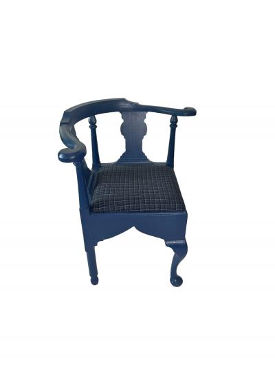 Blue Painted Corner chair