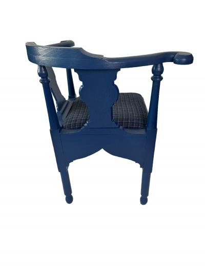 Blue Painted Corner chair