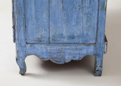 Blue Painted French Buffet Mid 19th C