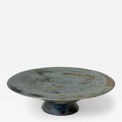 Blue Terra Cotta Compote