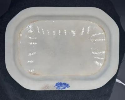 Blue White Platter Whampoa Pattern Transferware