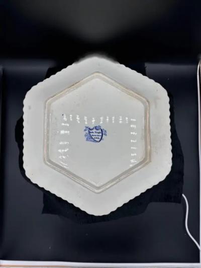 Blue White Tureen Platter India Temple Pattern