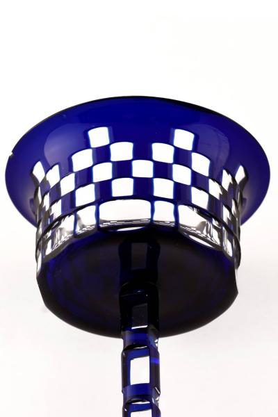 Blue Wine Glass by Otto Prutscher Meyr s Neffe c a 1908