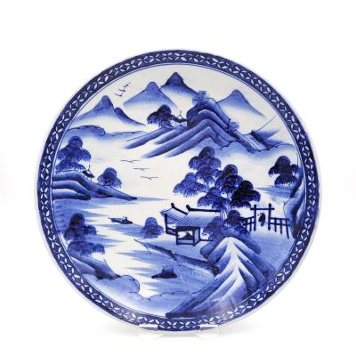 Blue and White Charger Japan circa 1900