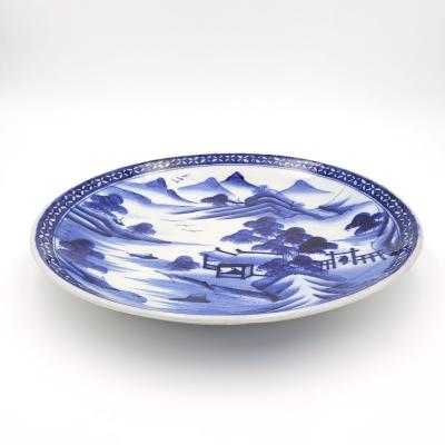 Blue and White Charger Japan circa 1900