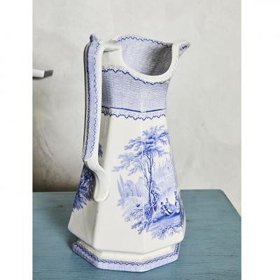 Blue and White Ivanhoe Ironstone Jug