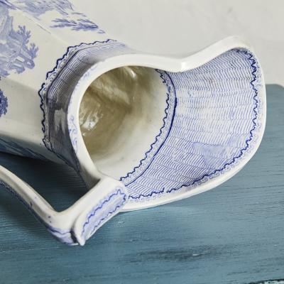 Blue and White Ivanhoe Ironstone Jug