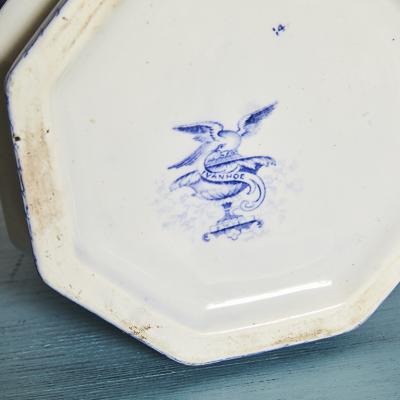 Blue and White Ivanhoe Ironstone Jug