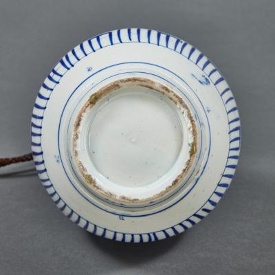 Blue and White Sake Flask or Tokkuri Edo Period 19th Century Japanese 