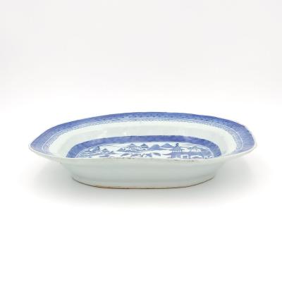 Blue and White Serving Dish China circa 1860