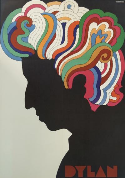 Bob Dylan by Milton Glaser 1967 Original Poster