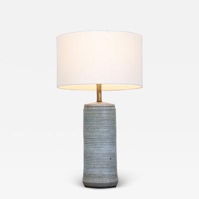 Bob Kinzie California Modern A Series Blue Ceramic Table Lamp by Bob Kinzie