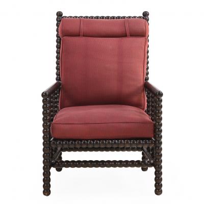 Bobbin Turned Open Arm Chair 